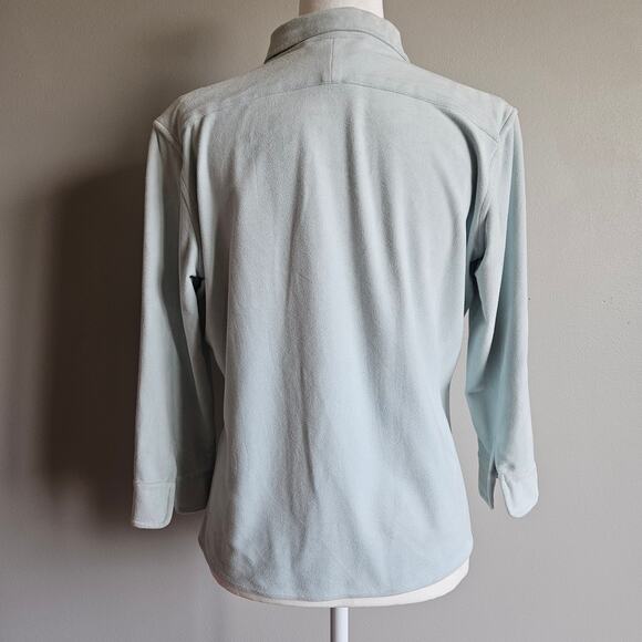 Vtg Mel & Lisa Pant‎ Set Size 8/10 Pastel Blue Minimalist Soft Knit 90s Casual - Picture 3 of 16